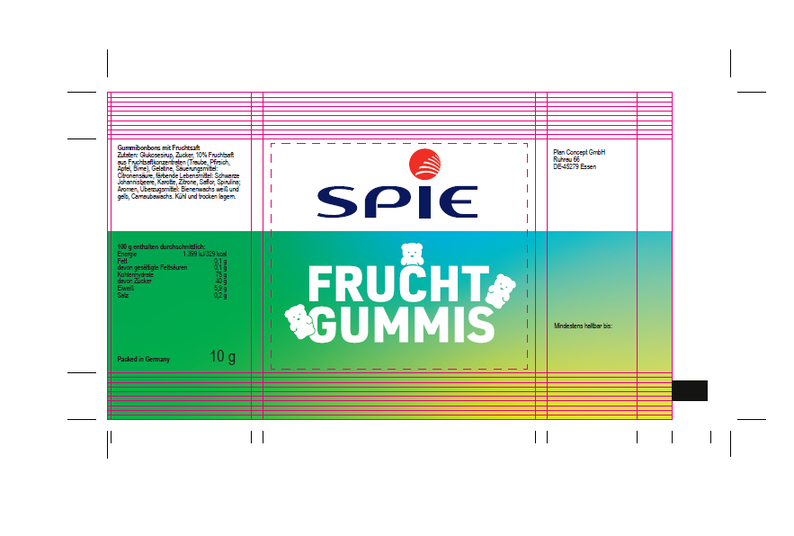 Trolli Fruchtgummi in Premiumqualität mit 10 % Fruchtsaftanteil, 10 g (VPE: 250 Stück)